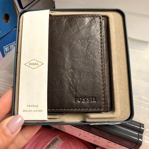 Fossil Dark Brown Leather Key Holder